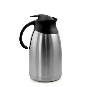 MegaChef Pro 2 Liter Stainless Steel Thermal Beverage Carafe for Coffee and Tea