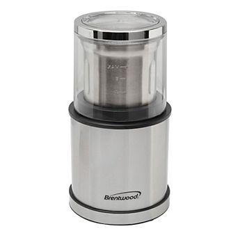 Brentwood 75 Gram Electric Wet and Dry Coffee Bean, Herb and Spice Grinder