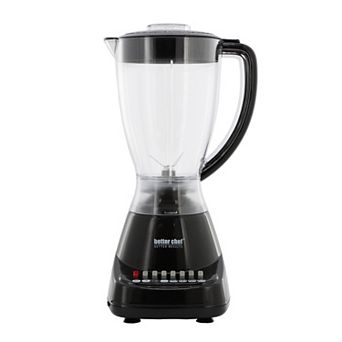 Better Chef 400 watt 10-Speed Blender W/ BPA-Free Blending Jar in Black