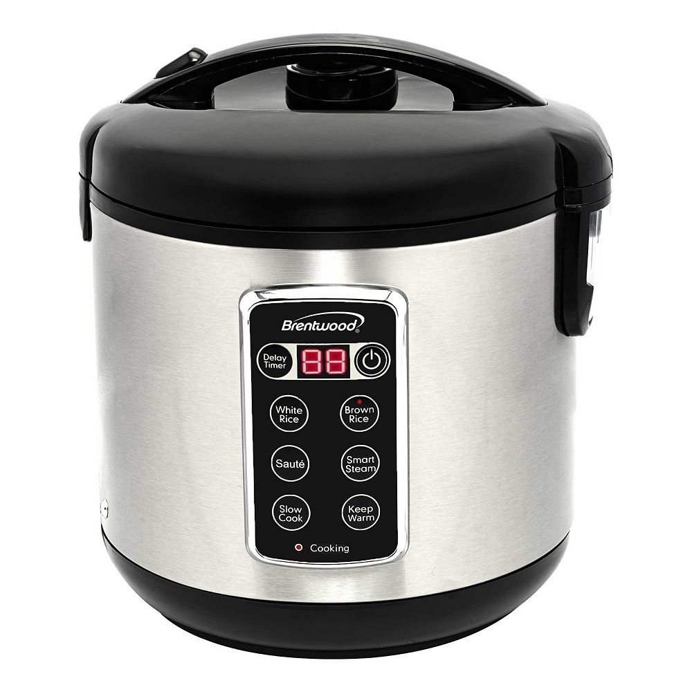 Brentwood 10 Cup 7-Function Smart Rice Multi-Cooker in Stainless Steel