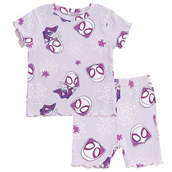 Marvel Spidey and His Amazing Friends Ghost-Spider 2 pc Tee and Bike Shorts Set