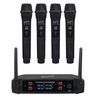 SuperSonic 2.4G 4 Channel Wireless Microphone System