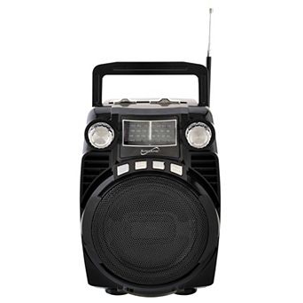 Supersonic Bluetooth Portable 4 Band Radio in Black