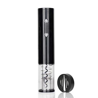Brentwood Portable Electric Wine Bottle Opener with Foil Cutter in Black