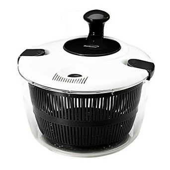 Brentwood 5-qt Salad Spinner in Black with Serving Bowl