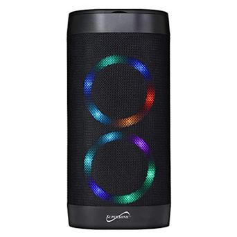 Super Sonic Soundlight+ Bluetooth Rechargeable Portable Speaker in Black