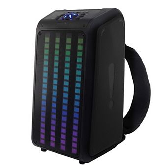 IQ Sound Bluetooth TWS Sound Traveler Backpack Speaker W/ Reactive LED Lights