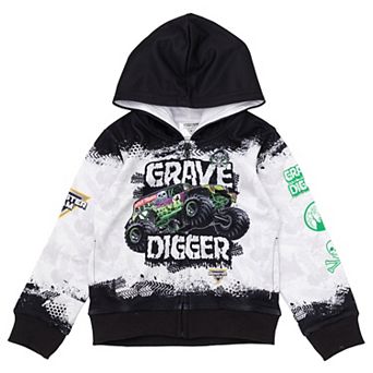 Monster Jam Grave Digger Fleece Zip-Up Hoodie