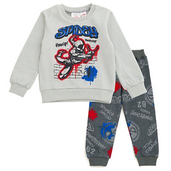 Marvel Spider-Man Fleece 2 pc Sweatshirt and Pants Set