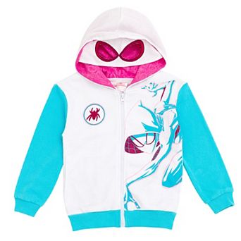 Marvel Spider-Verse Cosplay Fleece Zip-Up Hoodie