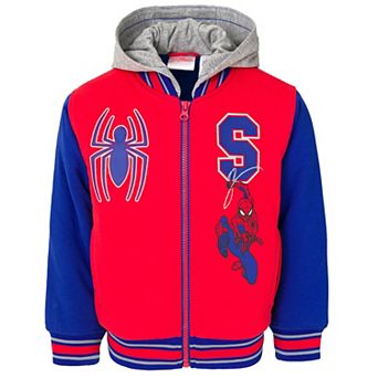 Marvel Spider-Man Varsity Hooded Bomber Jacket