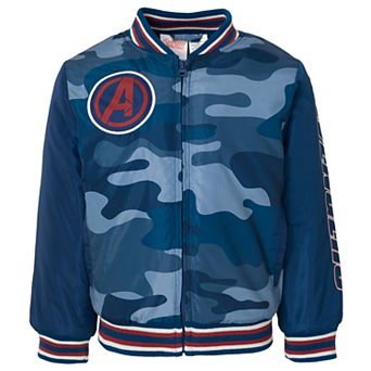 Marvel Avengers Zip-Up Varsity Bomber Jacket