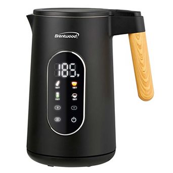 Brentwood 1.7L 1100W Cordless Cool Touch Digital Electric Kettle with Temperature Control