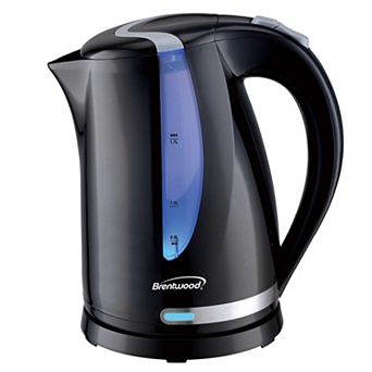 Brentwood 1.7L 1100W 360 Cordless Electric Kettle with Concealed Stainless Steel Heating Element