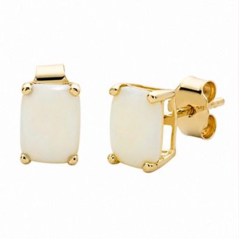 Belinda Jewelz Sterling Silver Opal Stud Earrings