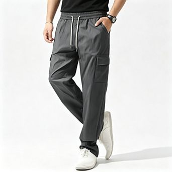 Men's Drawstring Loose Cargo Pants