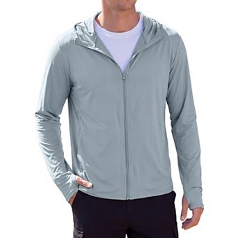 Men's Sun Protection Hoodie Lightweight Zip Up Outdoor