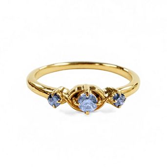 Belinda Jewelz 18k Gold Plated Vermeil Vintage Inspired Birthstone Ring