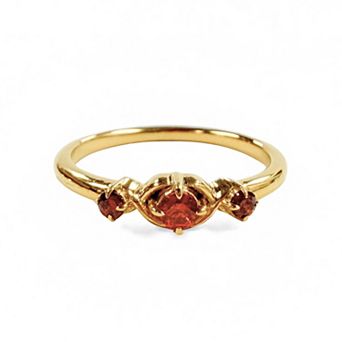 Belinda Jewelz 18k Gold Plated Vermeil Vintage Inspired Birthstone Ring