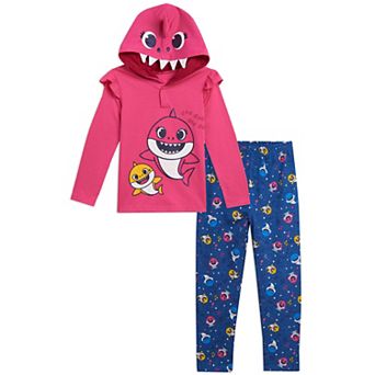 Pinkfong Baby Shark 2 pc Hoodie and Leggings Set