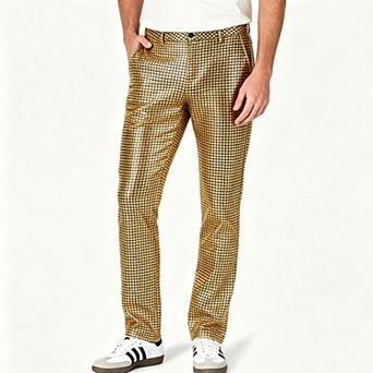Men's Party Zipper Casual Pants Slim Fit Trousers
