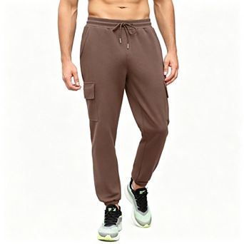 Men's Cargo Workwear Jogger Pants Cuffed Athletic Sports Sweatpants