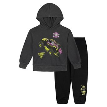 Monster Jam Fleece 2 pc Hoodie and Pants Set