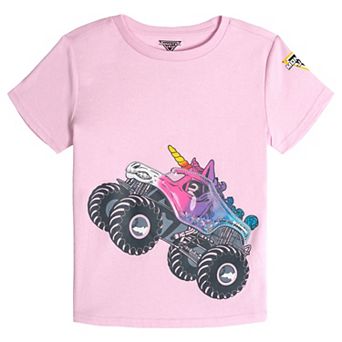 Monster Jam Sparkle Smash 3D Novelty Short Sleeve T-Shirt