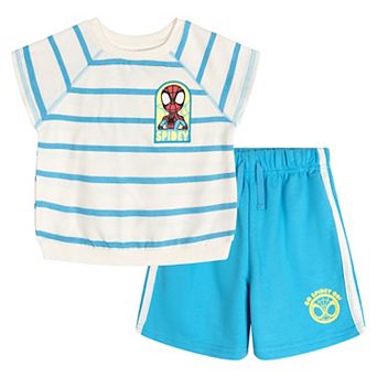 Marvel Spidey and His Amazing Friends T-Shirt and French Terry Shorts Set