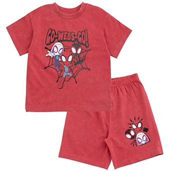 Marvel Spidey and His Amazing Friends 2 pc T-Shirt and Shorts Set