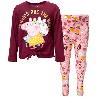 Peppa Pig Long Sleeve Tee and Leggings Set