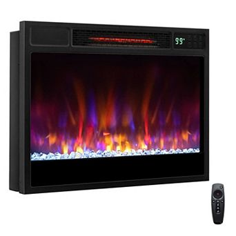 Costway 23-inch Infrared Quartz Electric Fireplace Insert with Remote Control