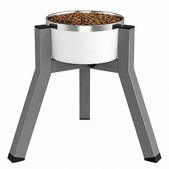 Dog Food Water Bowl Stand
