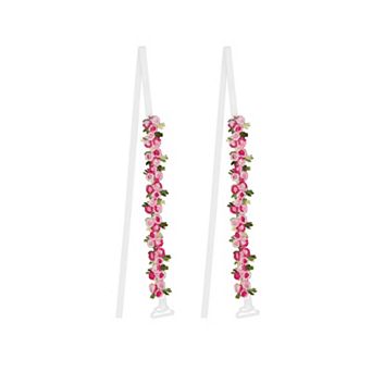 Women's Bow Lace Bra Decorative Straps Floral Embroidery 1 Pair