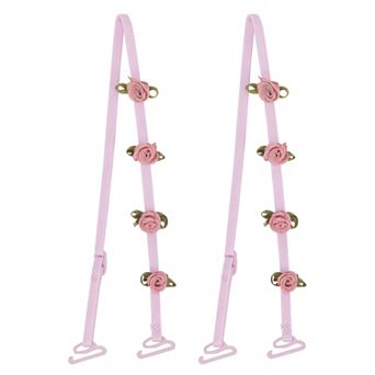 Women's 1 Pair Rose Flower Bra Straps Decorative Adjustable Straps