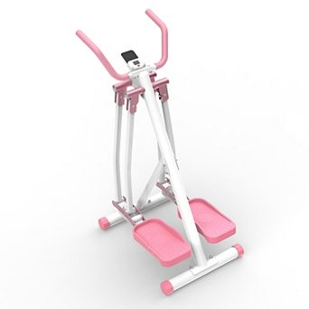 Air Walking Elliptical Machine Foldable Cardio Cross Trainer with LCD Display for Home Gym