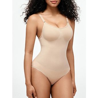 Nebility Women’s Tummy Control Shapewear Bodysuit Upgraded Smooth Fabric Fajas Body Shaper