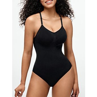Nebility Women’s Tummy Control Shapewear Bodysuit Upgraded Smooth Fabric Fajas Body Shaper