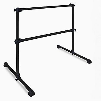 4FT Adjustable Ballet Barre 6.7-46 Inch Range, Portable Dance Practice Bar with Rotatable Base