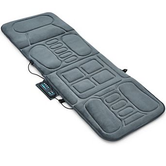 Costway Foldable Massage Mat Full Body Massager with Heat & 10 Vibration Motors