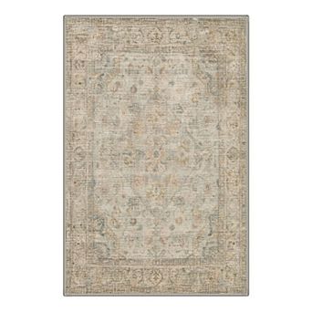 GENIMO Area Rug Machine Washable Non Slip Low Pile Lightweight Indoor Rug for Living Room Bedroom