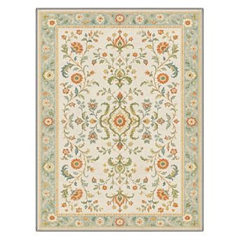 GENIMO Area Rug Machine Washable Non Slip Low Pile Lightweight Indoor Rug for Living Room Bedroom