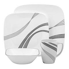 Corelle Urban Arc Square 16 pièces Service de vaisselle