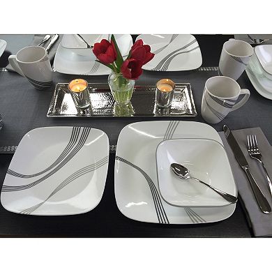 Corelle Urban Arc Square 16-pc. Dinnerware Set