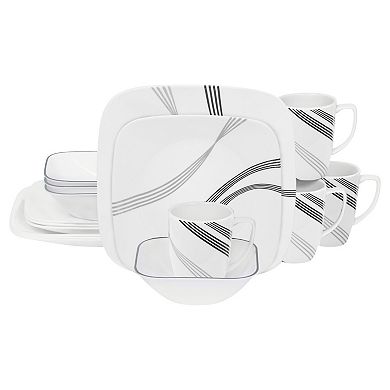 Corelle Urban Arc Square 16-pc. Dinnerware Set