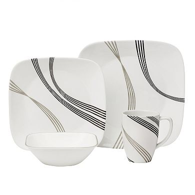 Corelle Urban Arc Square 16-pc. Dinnerware Set