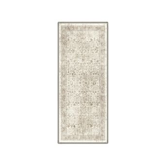 GENIMO Vintage Area Rug, Traditional Washable Rug, Distressed Living Room Bedroom Decor