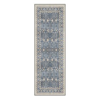 GENIMO Vintage Area Rug, Traditional Washable Rug, Distressed Living Room Bedroom Decor