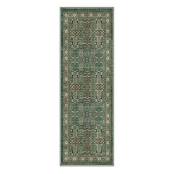 GENIMO Vintage Area Rug, Traditional Washable Rug, Distressed Living Room Bedroom Decor