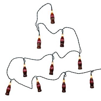 Kurt Adler Coca-Cola 10-Light Bottle Light Set